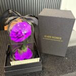 Ever Rose – Blue Preserved Rose in Glass Dome (Small)
