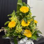 Box Yellow Gerbera Arrangement – Fresh Flowers